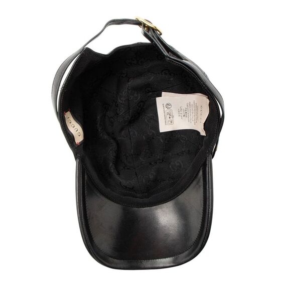 Gucci Leather Logo Baseball Hat - Size S - Picture 4 of 5